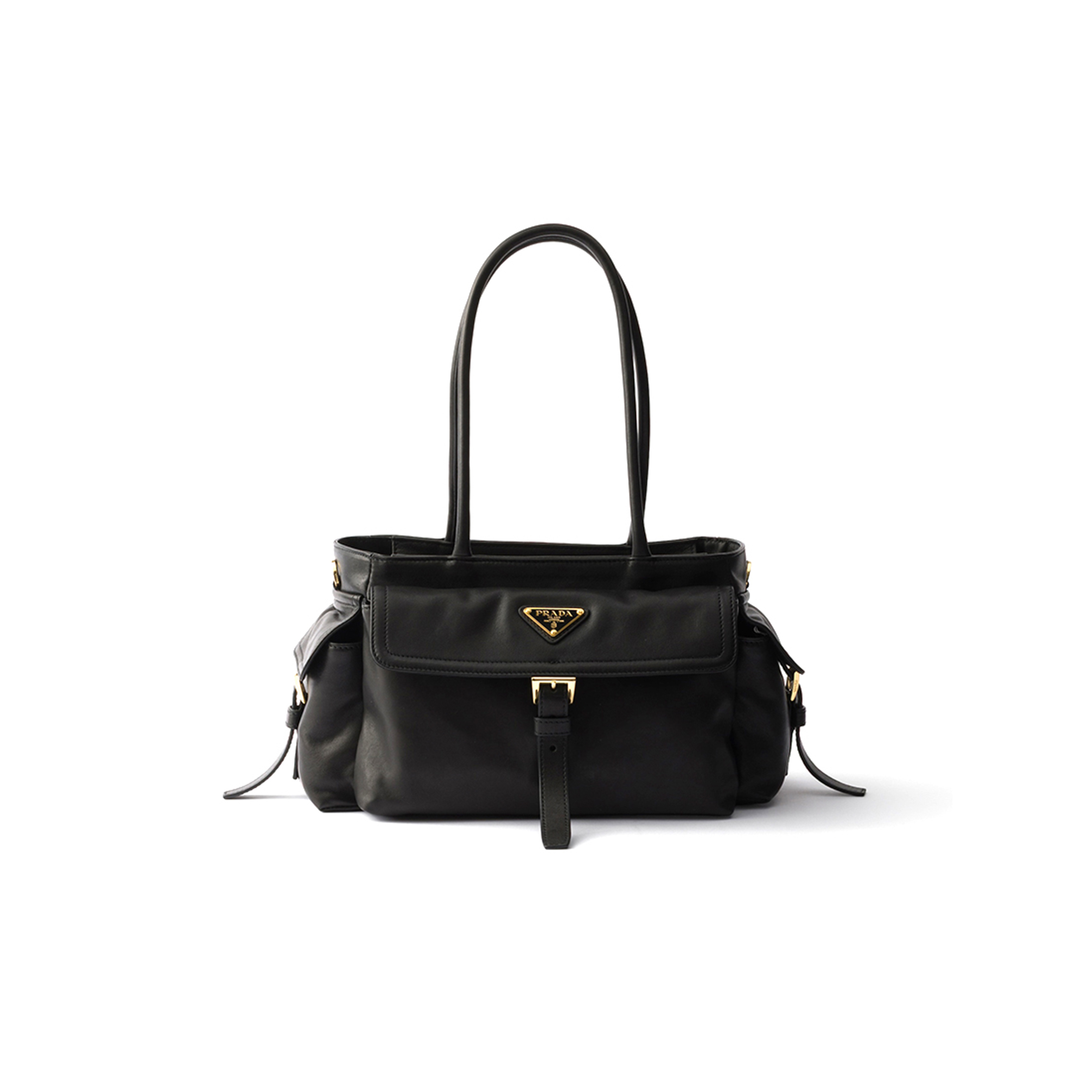 PRADA EXPLORE MEDIUM NAPPA LEATHER TOTE BAG 1BG596 (31*17*11cm)